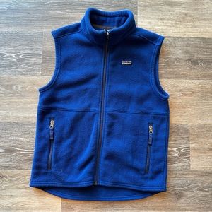 Patagonia kids fleece vest - blue size M (8-10)
